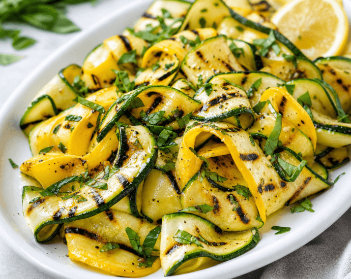 Grilled Zucchini and Squash Ribbons
