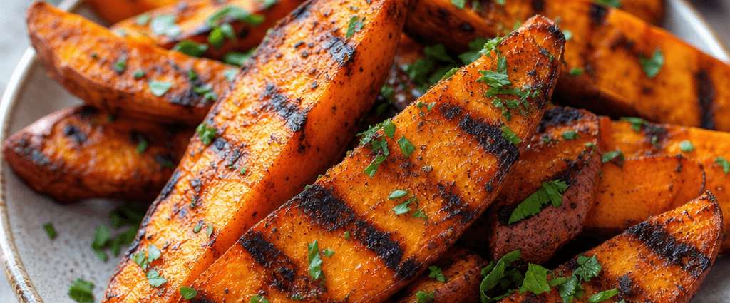 Grilled Sweet Potato Wedges with Smoked Paprika