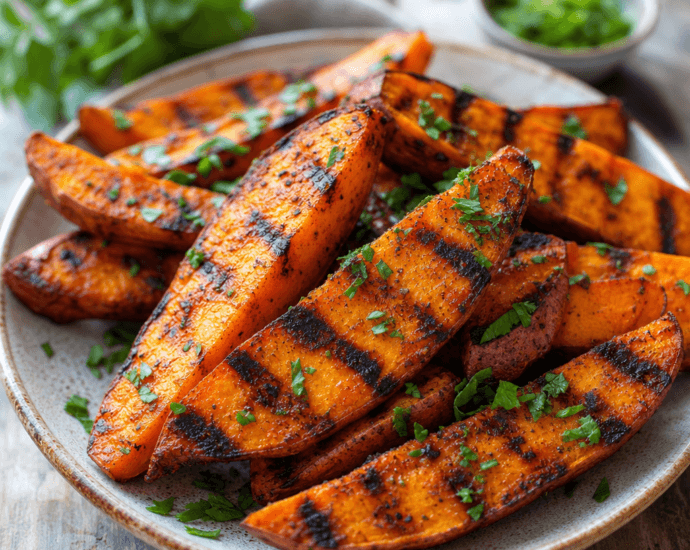 Grilled Sweet Potato Wedges with Smoked Paprika