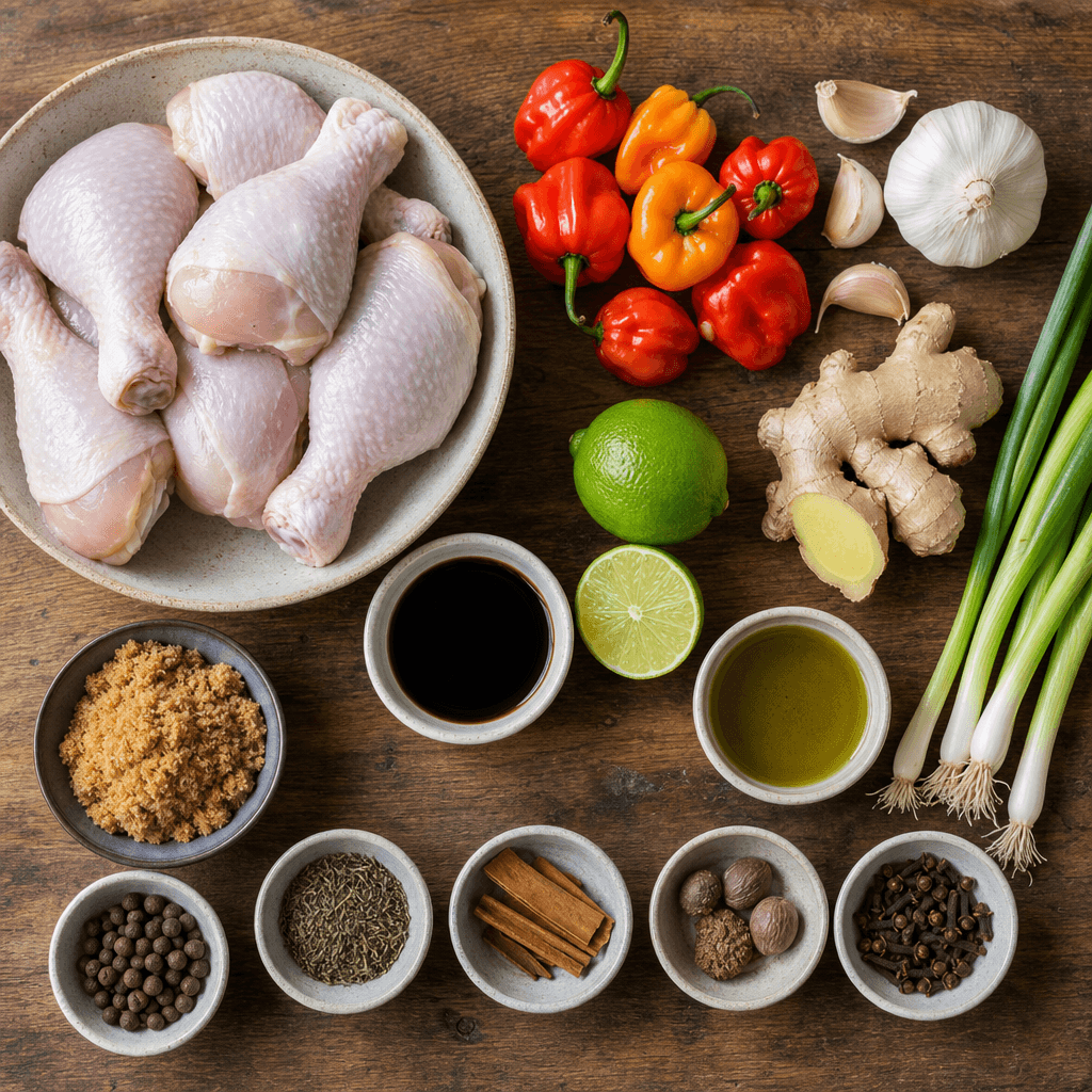 Jamaican Jerk Grilled Chicken Drumsticks ingredients