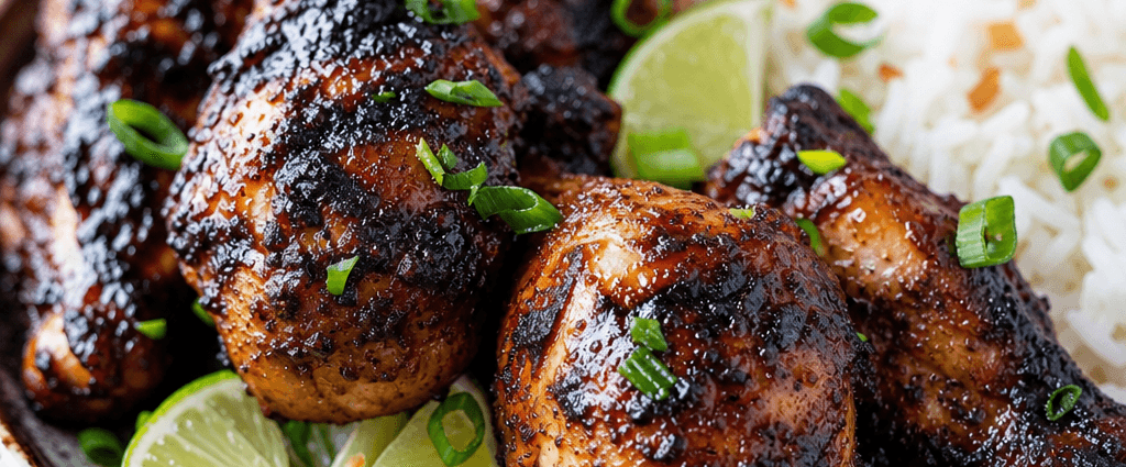 Jamaican Jerk Grilled Chicken Drumsticks