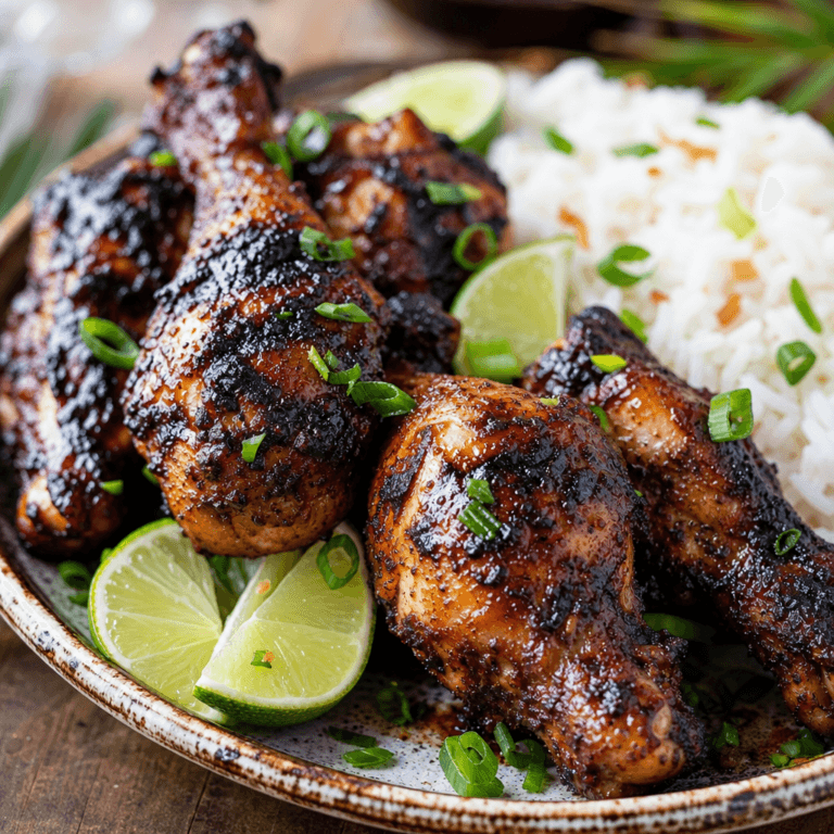 Jamaican Jerk Grilled Chicken Drumsticks