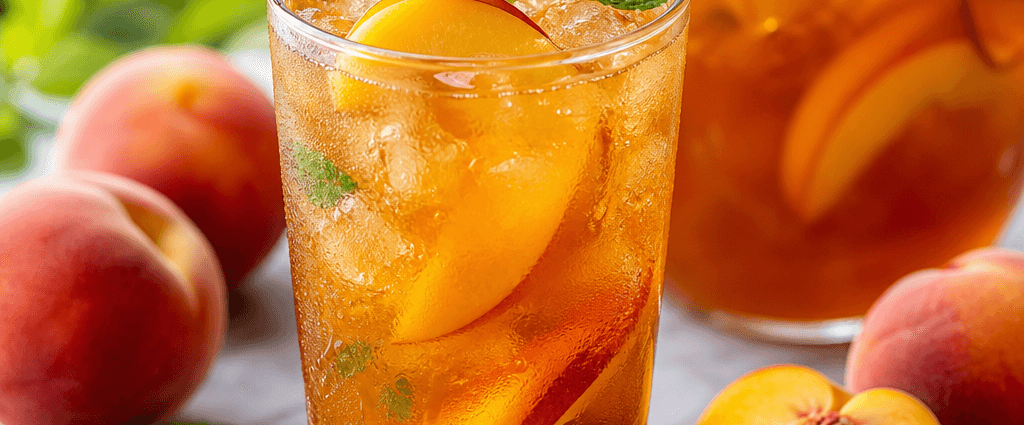 Ginger Peach Iced Tea