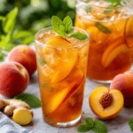 Ginger Peach Iced Tea