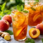 Ginger Peach Iced Tea
