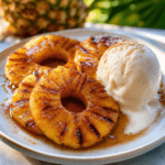 Grilled Pineapple with Cinnamon Sugar Glaze