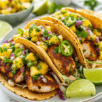 Blackened Mahi Mahi Tacos with Pineapple Salsa
