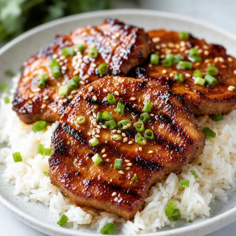 Teriyaki Grilled Pork Chops