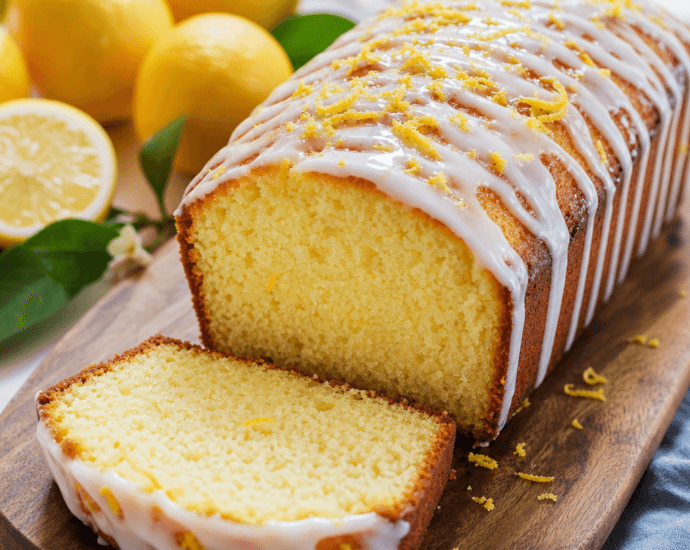 Lemon Yogurt Cake with Glaze