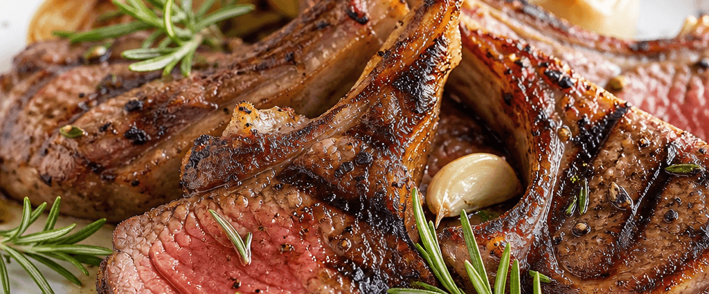 Grilled Lamb Chops with Rosemary and Garlic
