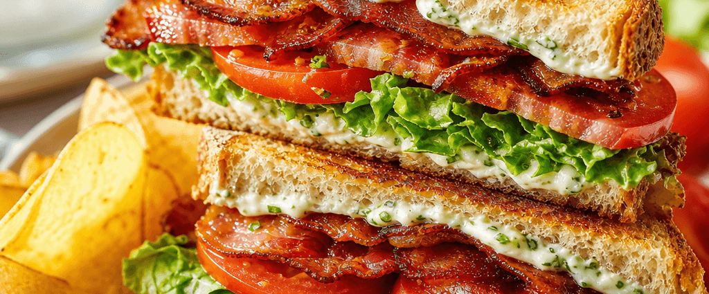 BLT with Basil Mayo on Sourdough