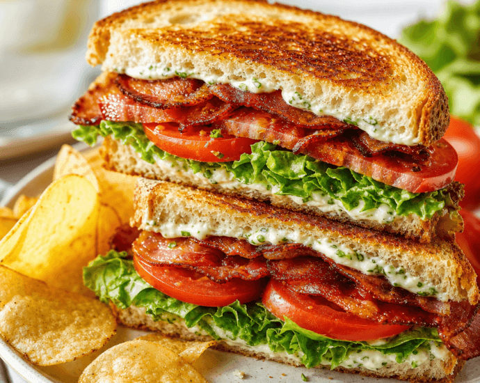 BLT with Basil Mayo on Sourdough