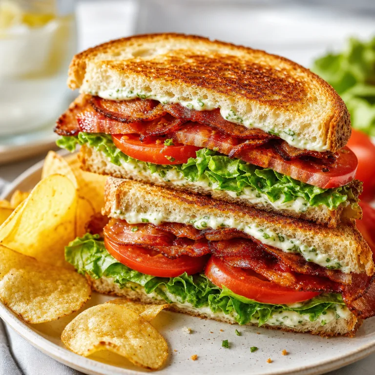 BLT with Basil Mayo on Sourdough