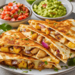 Grilled Pineapple & Chicken Quesadillas