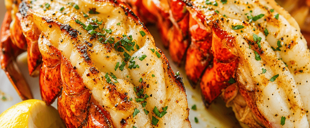 Grilled Garlic Butter Lobster Tails