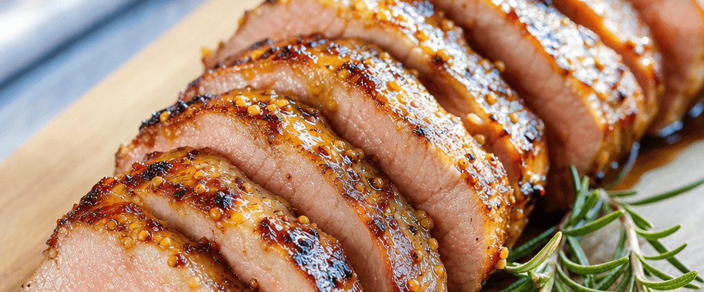 Maple Mustard Grilled Pork Tenderloin