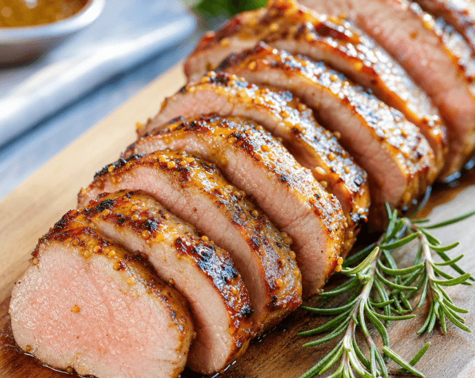 Maple Mustard Grilled Pork Tenderloin