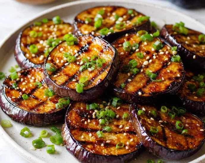 Grilled Eggplant with Miso Glaze