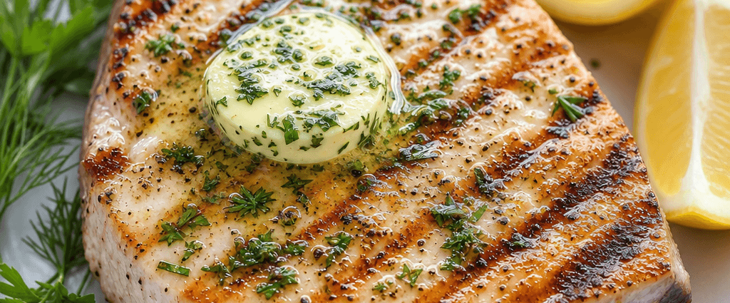 Grilled Swordfish with Herb Butter
