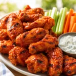Grilled Chicken Wings with Buffalo Sauce