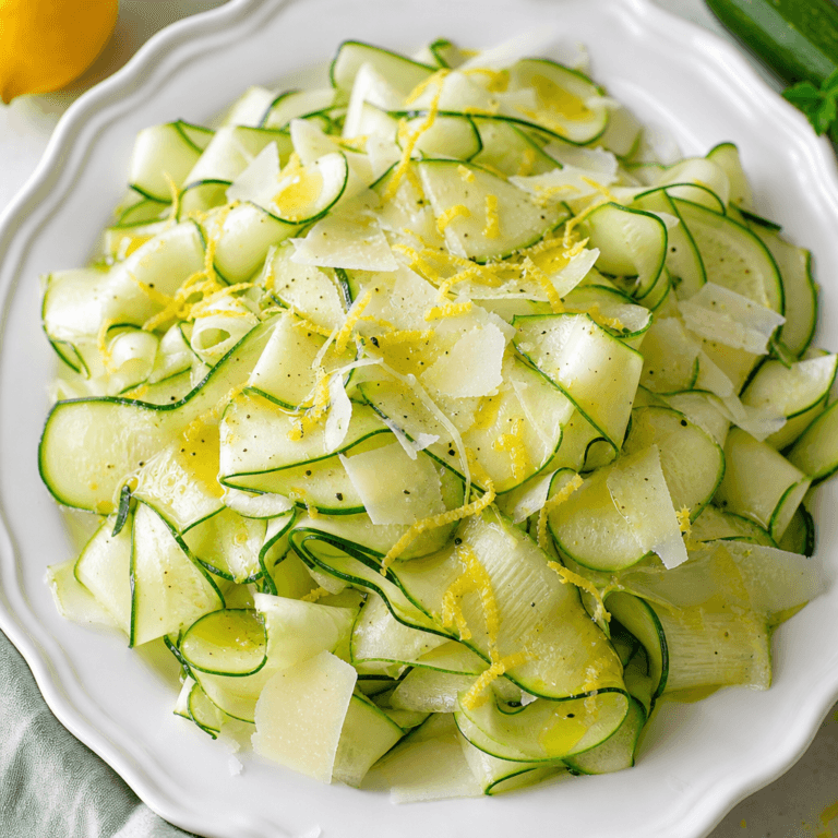 Shaved Zucchini Salad with Lemon and Parmesan