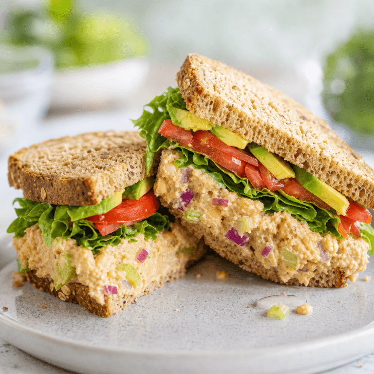 Chickpea “Tuna” Salad Sandwich (Vegan)