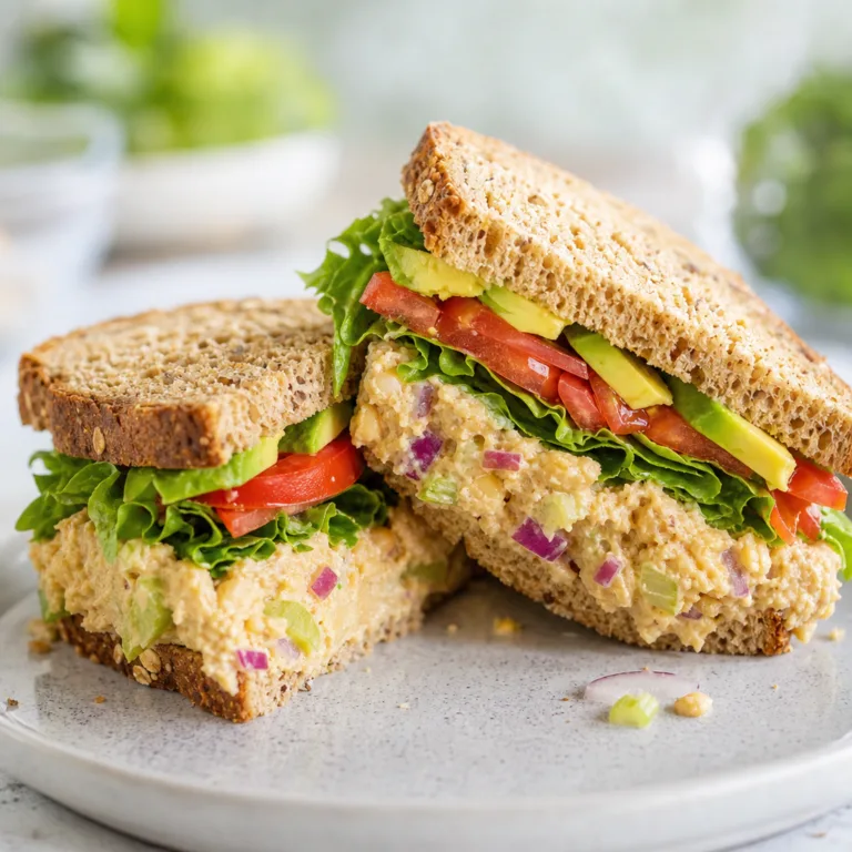Chickpea “Tuna” Salad Sandwich (Vegan)