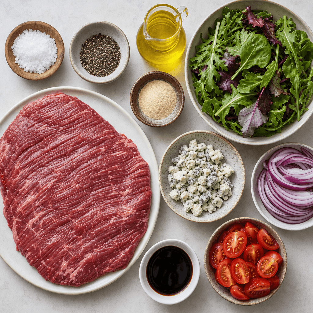 Grilled Steak and Blue Cheese Salad ingredients