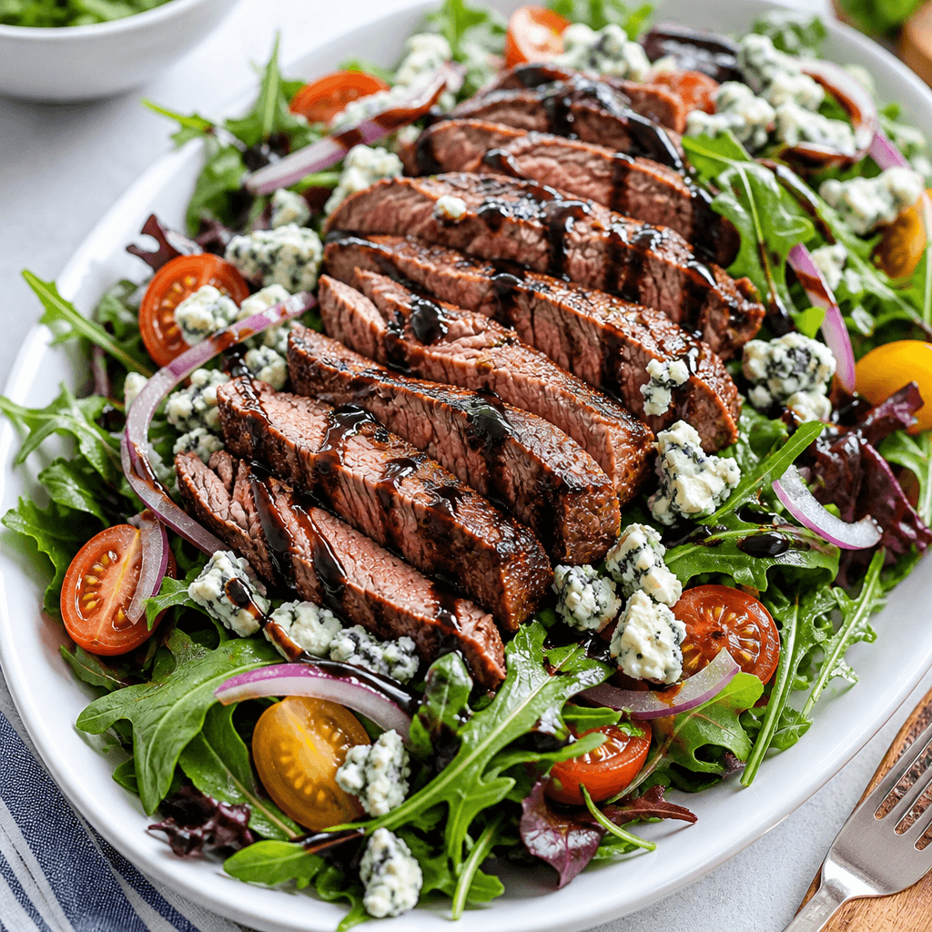 Grilled Steak and Blue Cheese Salad
