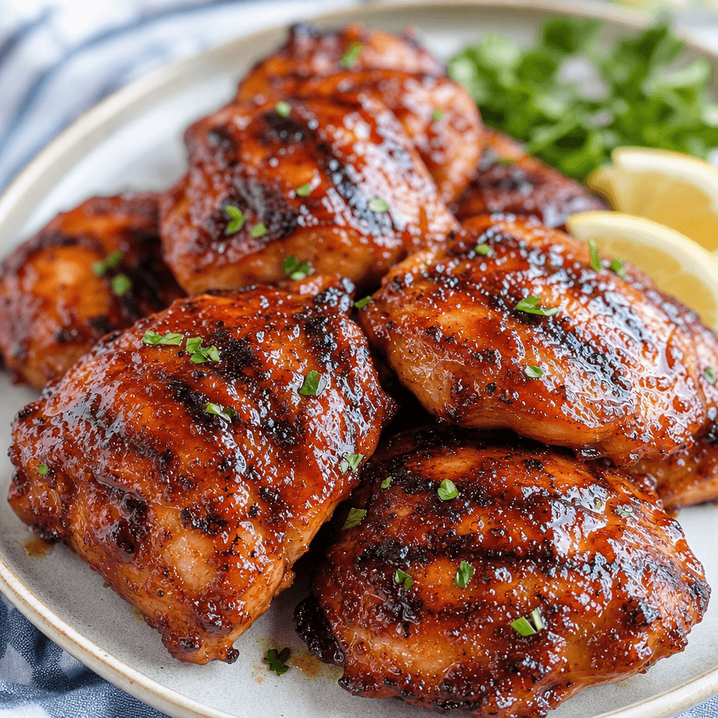 BBQ Grilled Chicken Thighs