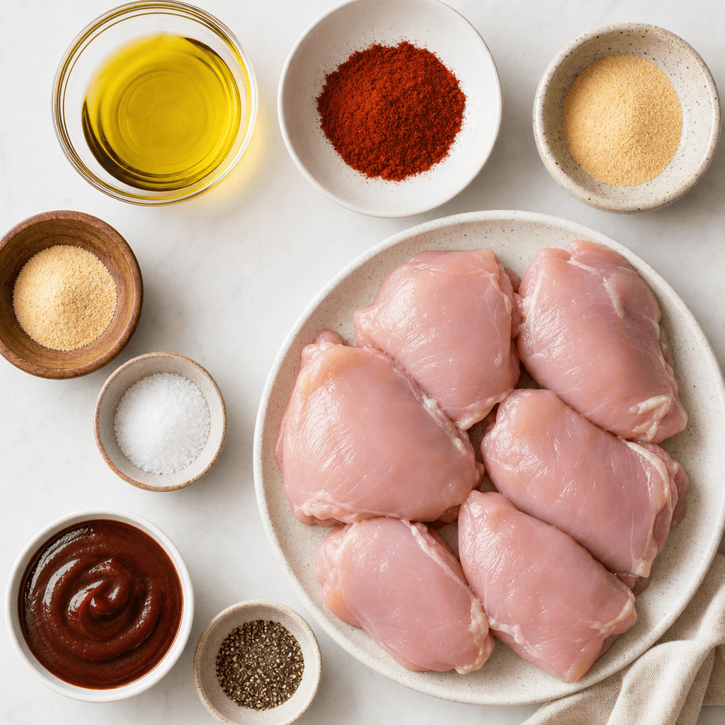 BBQ Grilled Chicken Thighs ingredients
