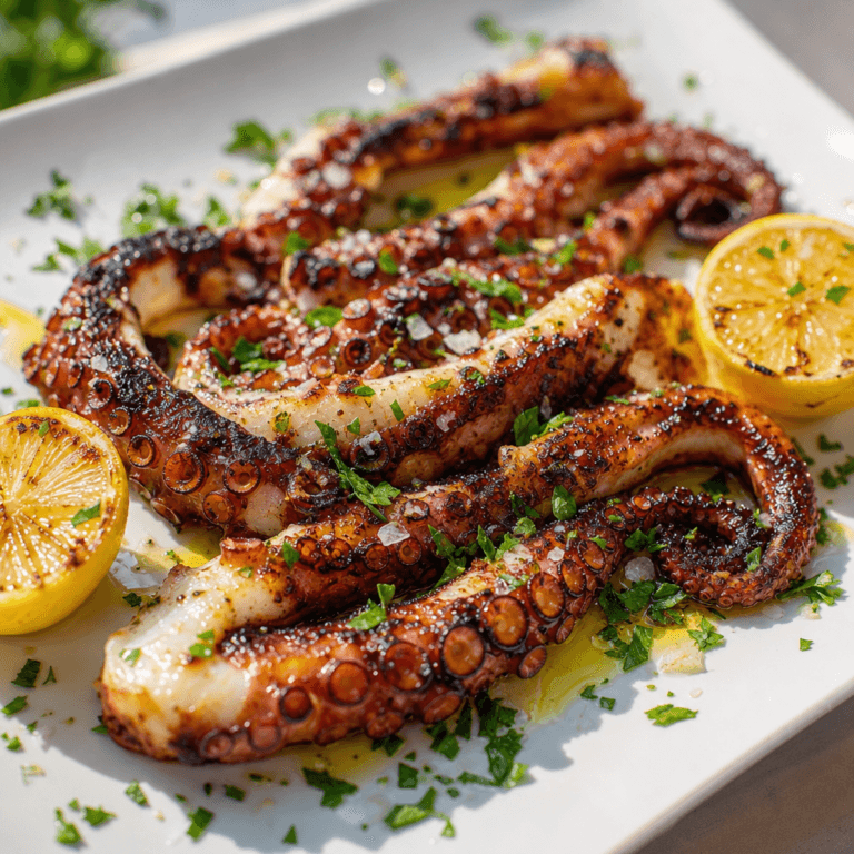 Grilled Octopus with Lemon and Olive Oil