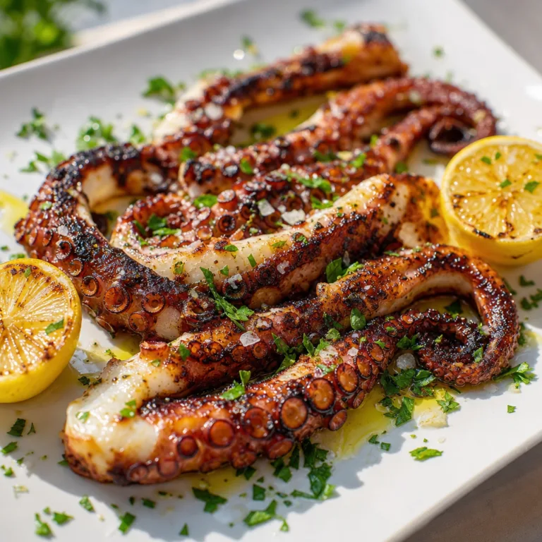 Grilled Octopus with Lemon and Olive Oil