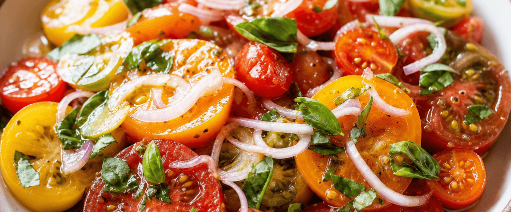 Marinated Tomato Salad with Shallots