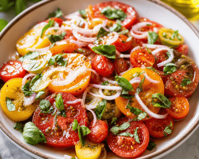 Marinated Tomato Salad with Shallots