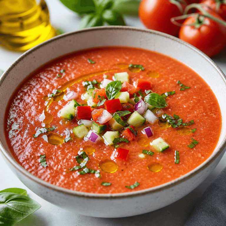 Refreshing Summer Gazpacho Recipe (Classic Spanish Cold Soup)