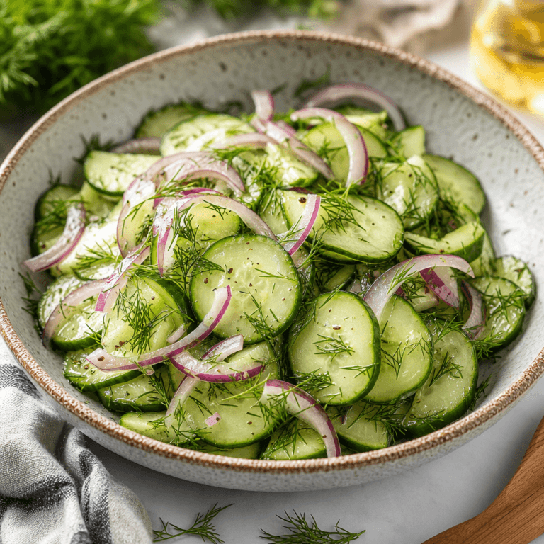 Cucumber Dill Salad – Refreshing Summer Recipe