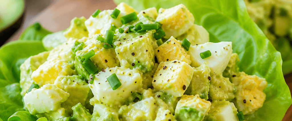 Avocado Egg Salad Lettuce Wraps