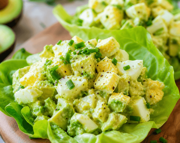 Avocado Egg Salad Lettuce Wraps