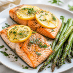 Baked Salmon with Lemon and Asparagus