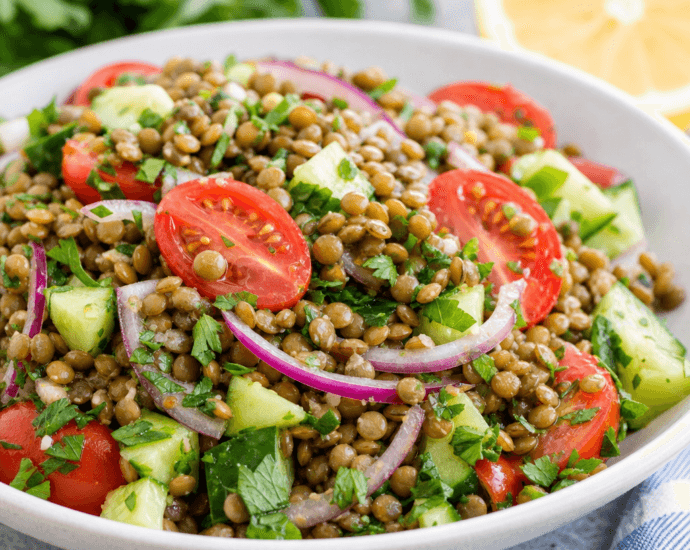 Easy Instant Pot Lentil Salad