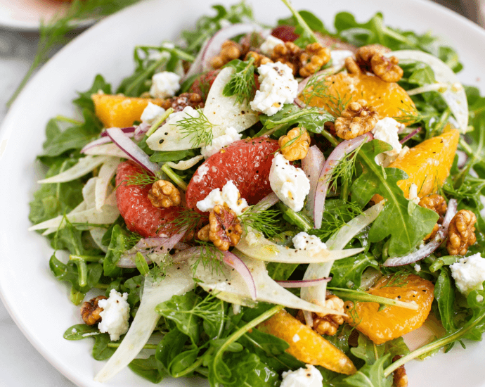 Arugula and Fennel Salad with Citrus Vinaigrette