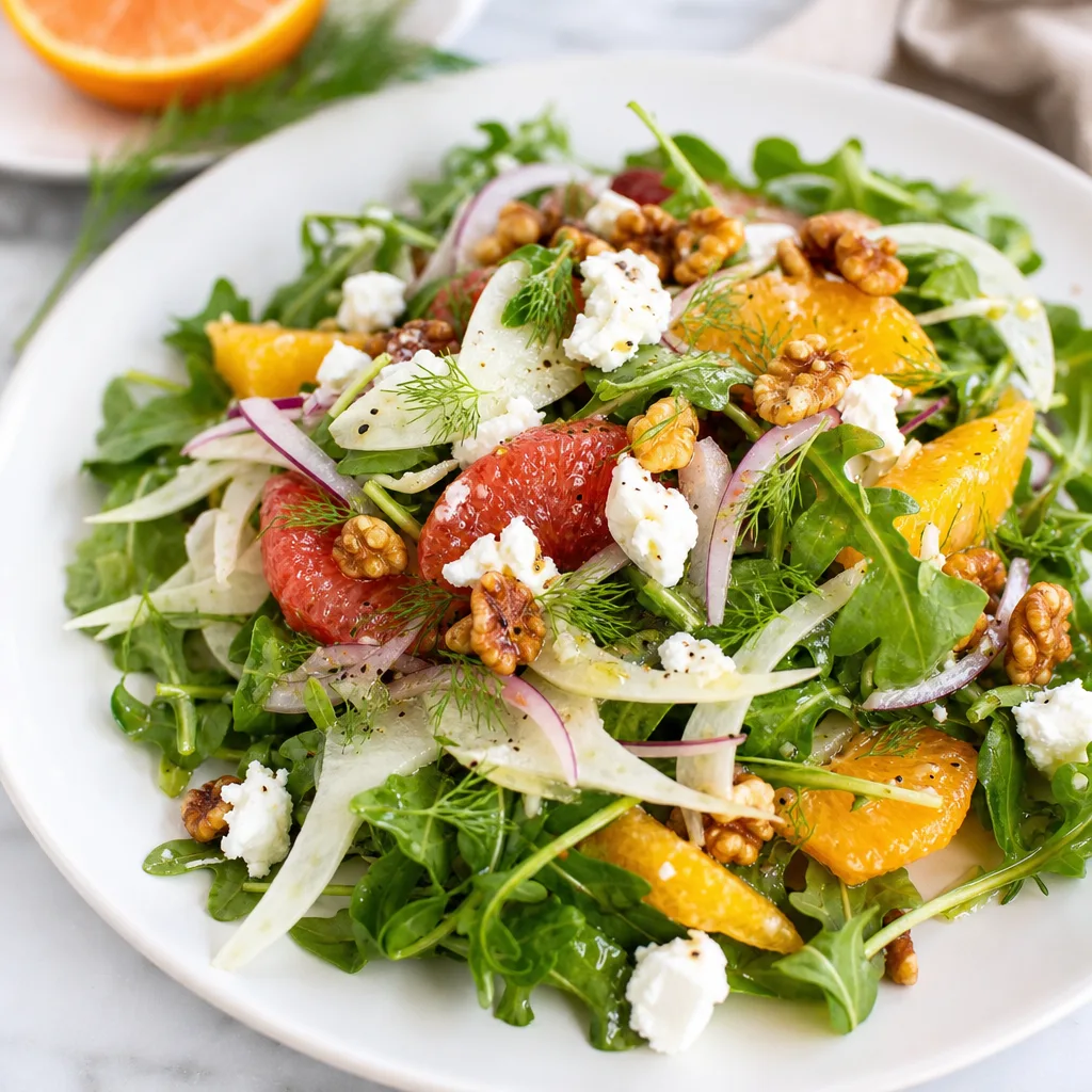 Arugula and Fennel Salad with Citrus Vinaigrette