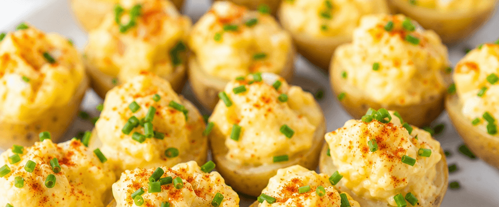 Deviled Egg Potato Salad Bites