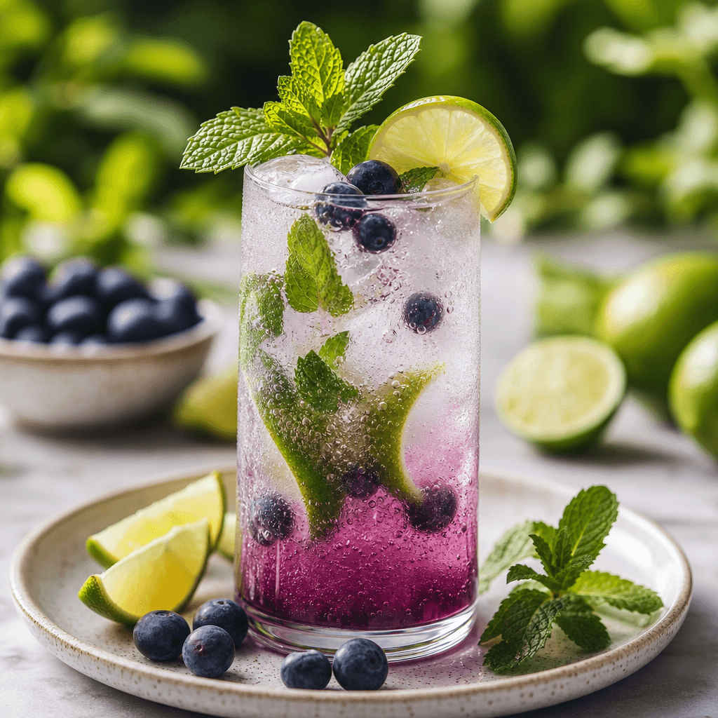 Blueberry Mojito Spritz (Easy Sparkling Summer Cocktail)