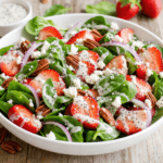 Fresh and Flavorful Strawberry Spinach Salad with Poppy Seed Dressing