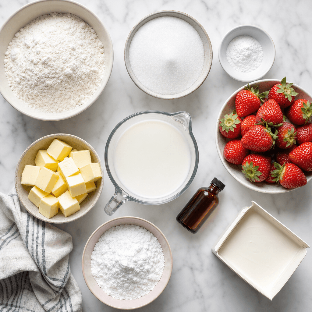 Strawberry Shortcake ingredients