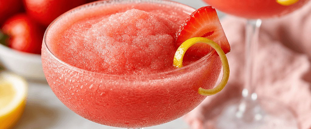 Frozen Strawberry Rosé (Frosé)