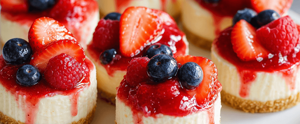 Mini Cheesecakes with Fresh Berry Topping
