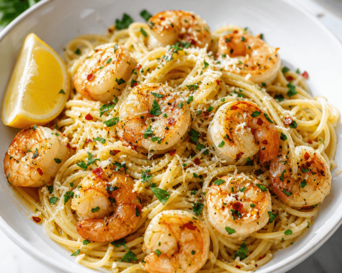 Garlic Butter Shrimp Pasta